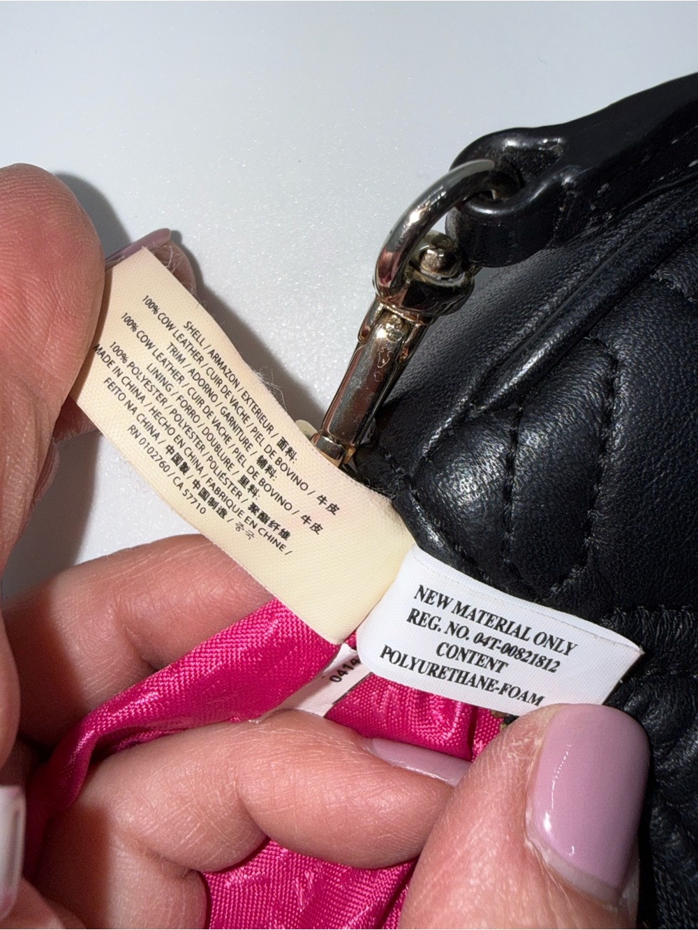 Kate Spade Black Quilted Leather Pouch Wristlet Y2K mini bag - Picture 8 of 16